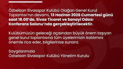 Sivasspor’da kritik gün: Başkanlık düğümü ikinci toplantıda çözülecek