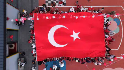 Miniklerden dev destek: Kayseri’de milli takım heyecanı şimdiden başladı
