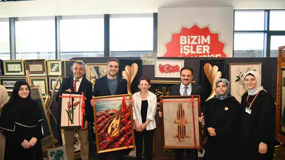 BAŞ-MEK kursiyerlerinin bir yıllık emeği sanat şölenine dönüştü