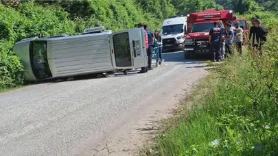 Maden Deresi yolunda korkutan kaza: Direksiyon hakimiyetini kaybeden sürücü kanala uçtu