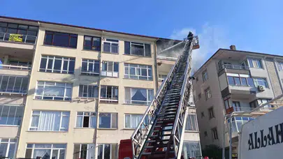 Karamürsel’de korku dolu anlar: 6. kattaki alevlerin arasından sağ çıktılar