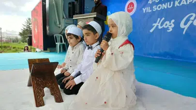 Miniklerden manevi şölen: Yakutiye’de Kur’an kursu öğrencileri hünerlerini sergiledi