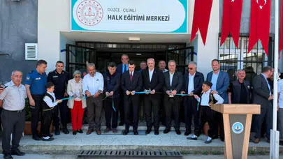 Çilimli’de eğitim seferberliği: Yeni merkez kapılarını açtı