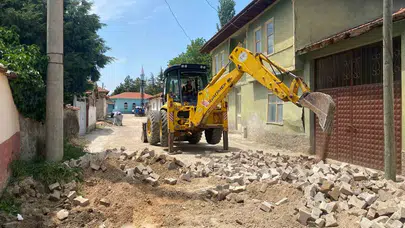 İnönü’de ulaşım seferberliği: Sokaklar modern görünüme kavuşuyor