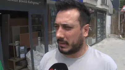 Beylikdüzü’nde dehşet anları: Kırmızı ışıkta bekleyen araçların üzerine uçtu