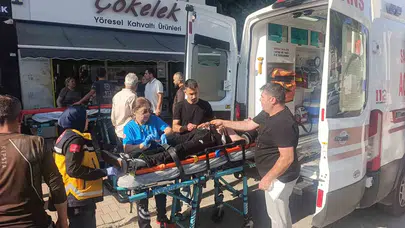 Manavgat’ta dehşet anları: Kontrolden çıkan otomobil palmiyeye çarparak ikiye bölündü