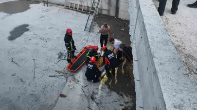 Kayseri'de yürekleri ağza getiren kaza: 10 yaşındaki çocuk 4 metrelik kanala uçtu