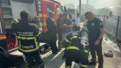 Eski belediye başkanının evinde kabus dolu dakikalar: 7 katlı binanın çatısı alevlere teslim oldu