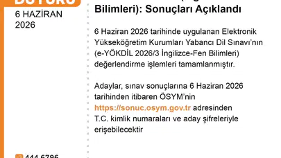 Akademik kariyer yolunda kritik viraj: e-YÖKDİL 2026/3 sonuçları erişime açıldı