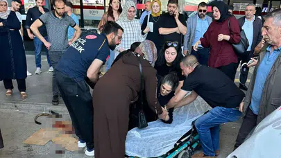 Otobüs terminalinde dehşet anları: Kurt cinsi köpek dehşet saçtı