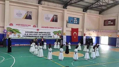 Minik ellerden büyük başarı: Hasköy’de mezuniyet coşkusu