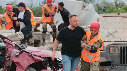 Ankara’da nefes kesen tatbikat: TSK olası afetlere karşı alarmda