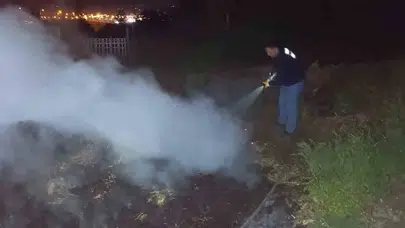 Bolu'da büyük tehlike: Alevler ormana ulaşmadan durduruldu