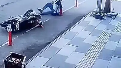 Elazığ’da yürekleri ağza getiren kaza: Saniyelerle kurtuldu