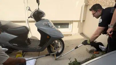 Motosikletin motoruna gizlendi: Edirne’de korku dolu anlar