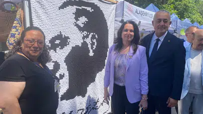 İğne oyasıyla tarih yazdı: 6 aylık emeğin sonunda ortaya çıkan Atatürk portresi büyüledi