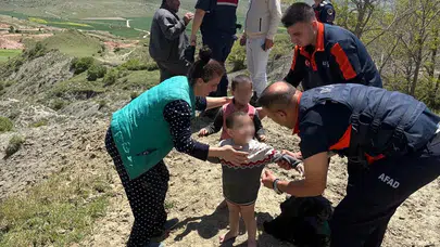 Çorum’da korku dolu saatler: Kaybolan iki çocuk çamur deryasında bulundu