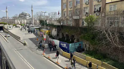 Bizans’ın kalbinde şaşırtan görüntü: Elektrik binasının altında yükselen tarih