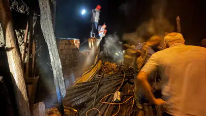 Konya'da alevler geceyi aydınlattı: İtfaiye ekipleri felaketi son anda önledi