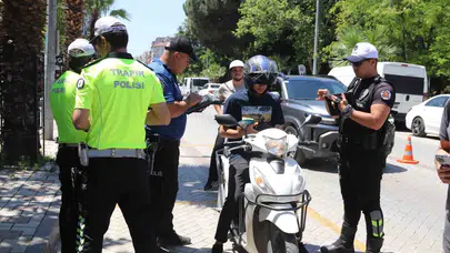 Turgutlu yollarında "kask" mesaisi: Emniyetten tavizsiz uygulama