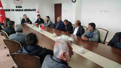 Kars’ta hayvancılığın geleceği için kritik zirve: Eren Alp’ten İl Müdürlüğü’ne ziyaret