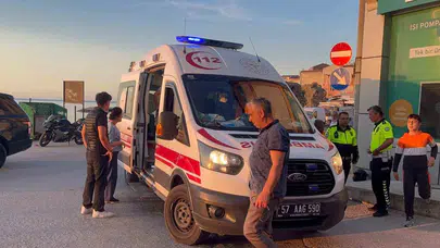 Sinop'ta akşam saatlerinde yürekleri ağza getiren kaza: Motosiklet sürücüsü yola savruldu
