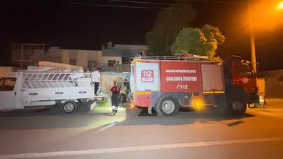 Ceylanpınar'da gece yarısı korku dolu anlar: Alevler mahalleyi ayağa kaldırdı