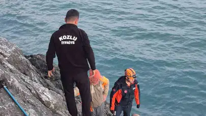 Hobi facia ile bitti: Kayalıklardan düşen balıkçının imdadına denizciler yetişti