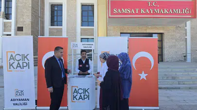 Devletin kapısı Samsatlı vatandaşın ayağına geldi: Sorunlar yerinde çözülecek