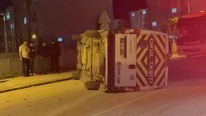 Eskişehir'de korkutan kaza: İşçi servisi devrildi, 7 kişi hastanelik oldu