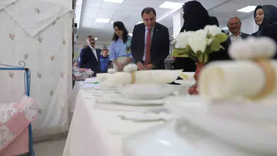 İğne iplikle sanatın buluşma noktası: Aydıntepe’de yıl boyu süren emeğin meyveleri sergilendi