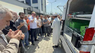 Samsun’da yürek yakan veda: Fabrikadaki faciada yaşamını yitiren 3 işçi son yolculuğuna uğurlandı