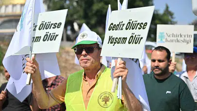 Gediz'in çığlığı Manisa'da yankılandı: Binler nehrin geleceği için yürüdü