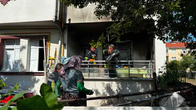 Tavşanlı’da mutfaktaki ihmal faciaya davetiye çıkardı: Balkonda yemek pişirirken alevler yükseldi