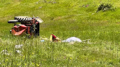Tarlaya giderken canından oldu: Traktör kazası köy yolunda acı sonla bitti