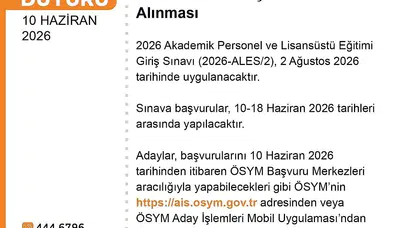 Akademik kariyer hedefleyenlere duyuru: ALES/2 maratonu için geri sayım başladı