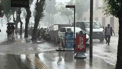 Burdur’da kavurucu sıcaklar yerini sağanağa bıraktı: Vatandaşlar neye uğradığını şaşırdı
