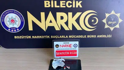 Bozüyük’te narkotik operasyonu: Şüpheli şahsın üzerinden uyuşturucu çıktı