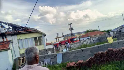 Muhtarın evinde korku dolu anlar: Alevler çatıyı sardı