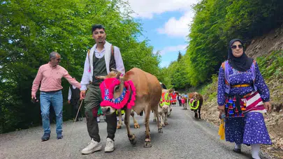 Asırlık gelenek yeniden canlandı: Şalpazarı’nda yayla yolu şenlendi