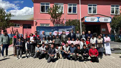 Süt içtiler, sağlık buldular: Aşkale’de minik öğrencilere özel gün sürprizi