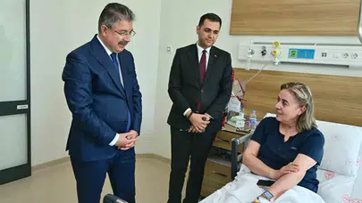 Şehit emanetine vefa ziyareti: Vali Yılmaz’dan hastanede duygusal buluşma