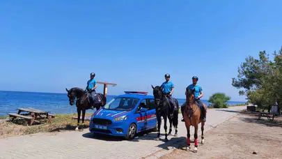 Doğanın kalbinde atlı nöbet: Kuşadası Milli Parkı'nda güvenlik artık onlara emanet