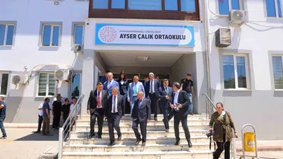 Acı okulun koridorlarında yankılandı: TBMM heyeti Ayser Çalık Ortaokulu’nda incelemelerde bulundu