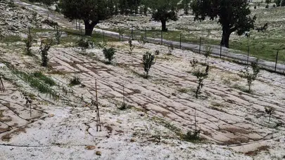 Mersin’de mevsim dışı sürpriz: 1500 rakımda hayatı durduran dolu yağışı