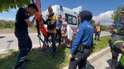 Erzincan’da korkutan kaza: Çarpışmanın ardından araç alev topuna döndü