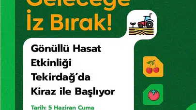Topraktan sofraya uzanan emeği gençlerle buluşturuyorlar: Tekirdağ'da kiraz bereketi için geri sayım başladı