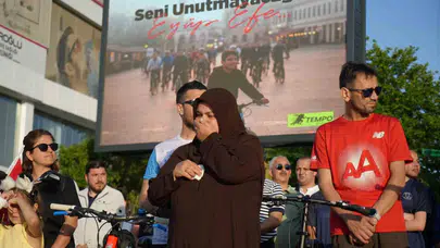 En sevdiği meydanda doğum günü anması: Efe’nin hatırası bisiklet tekerleklerinde yaşatıldı