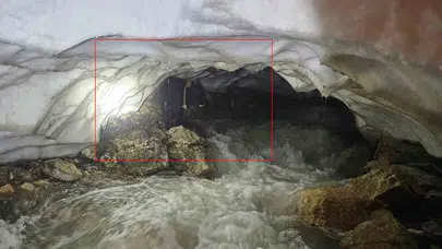 Hakkari’de kar altındaki yaşam mücadelesi: Ekipler seferber oldu, tosunun imdadına yetişti