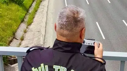 Bozüyük semalarında sıkı takip: Kural tanımayan sürücülere havadan yakın markaj